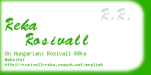 reka rosivall business card